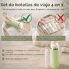 Juego De 16 Botellas De Viaje De Silicona, Contenedor De