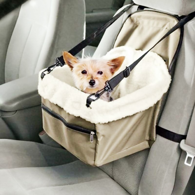 Portable Waterproof Car Dog Kennel Pet Booster Seat with Clip