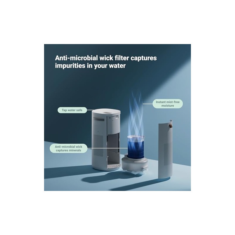 BLUEAIR Genuine Wick Filter, Replacement for DH3i 2-in-1 Purify +