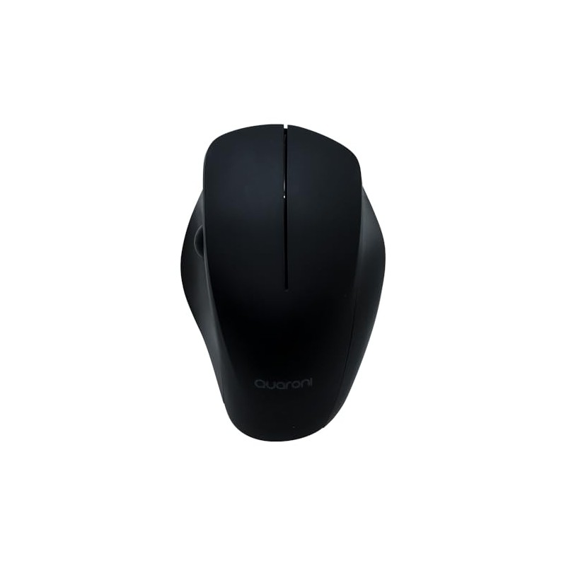 Mouse inalambrico Quaroni. Ergonómico, 3 Botones + Scroll Lateral, 1200DPI.