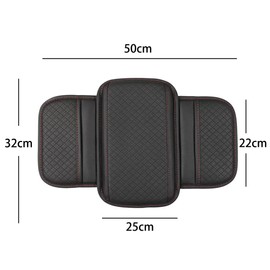 Mokiwala Upgraded Universal Car Center Console Cover for SUVs & MPVs, Microfiber Leather Armrest Cover with Storage Bags, Comfortable and Durable Interior Accessory, 12.6” x 9.1” Black