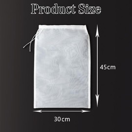 Extra Large Fine Mesh Nylon Drawstring Straining Bag for Brewing Wine Jam