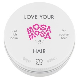 uka Love Your Mosamosa Hair Rich Balm for Coarse Hair 1.0 oz (28 g) Hair Balm Styling Set, Wet
