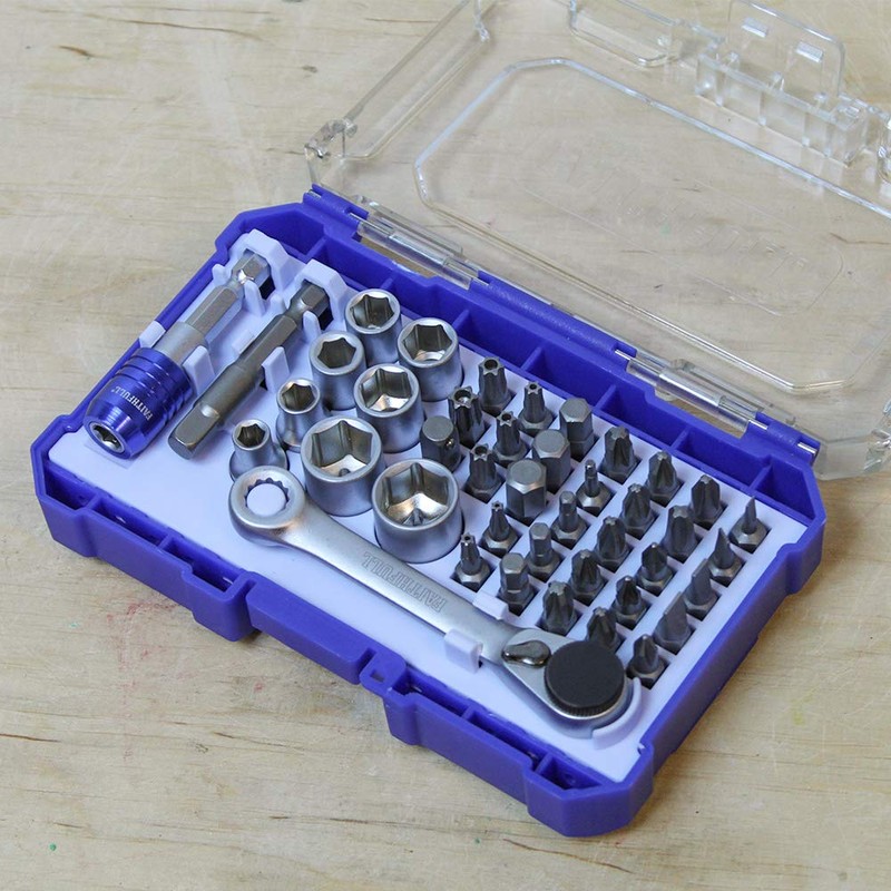 Screwdriver Bit & Socket Set, 42 Piece
