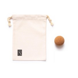 Cork Massage Ball | Massage Ball Set | Ideal for Back and Muscle Massage | Sustainable Trigger Point Ball | Choice of Shape Like Peanut Roller (Round Cork Ball (62 mm) with Bag)