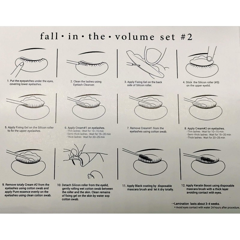 Fall In The Volume Eyelash Curling Eyelash Perming Kit Lash