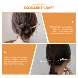 LALAFINA 2 Uds Palillos de Pelo de Serpiente Palillo de Pelo Estilo Chino Hanfu Sombreros Horquilla de Pelo Pasador de Pelo de Serpiente Palillo de Pelo de Serpiente Hanfu Moño Accesorios