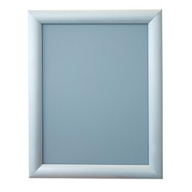 Snap Frame Poster Holder 8.5" x 11" Inches - Front Load Wall Mount Clip Frame Sign Holder - Picture Frame, Vertical or Horizontal Wall Mounting Poster Frame (Aluminum)