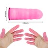 200 Pcs Disposable Finger Protectors, Finger Cots, Latex Anti-Static Finger