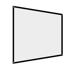 60''Inch Projector Screen, 4:3 Foldable Projection Screen with Black Edging and Hanging Holes Portable Translucent Projector Curtain for Home Theater Cinema Indoor Outdoor