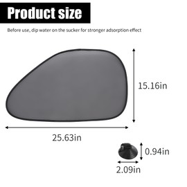 Stylemafia Car Window Shades, (2Pack) 25.6 “x15”Sun-Blinds adapted for Automobiles,Blocks Over 98.5% of Harmful UV Rays,Fit Most Vehicles