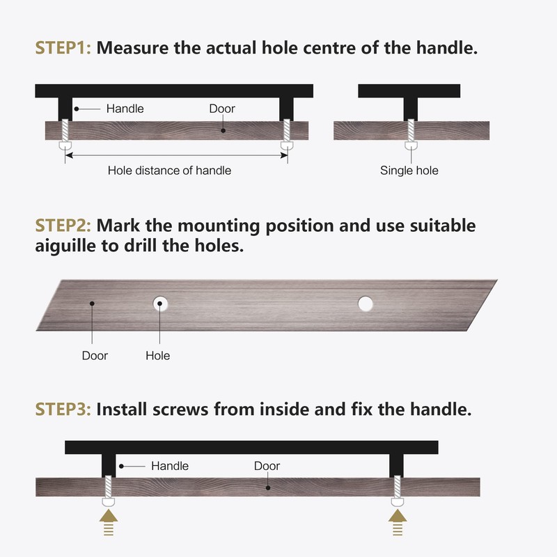 BonKuDoo Glass Crystal Drawer Pulls 5 Inch, Champagne Bronze Cabinet