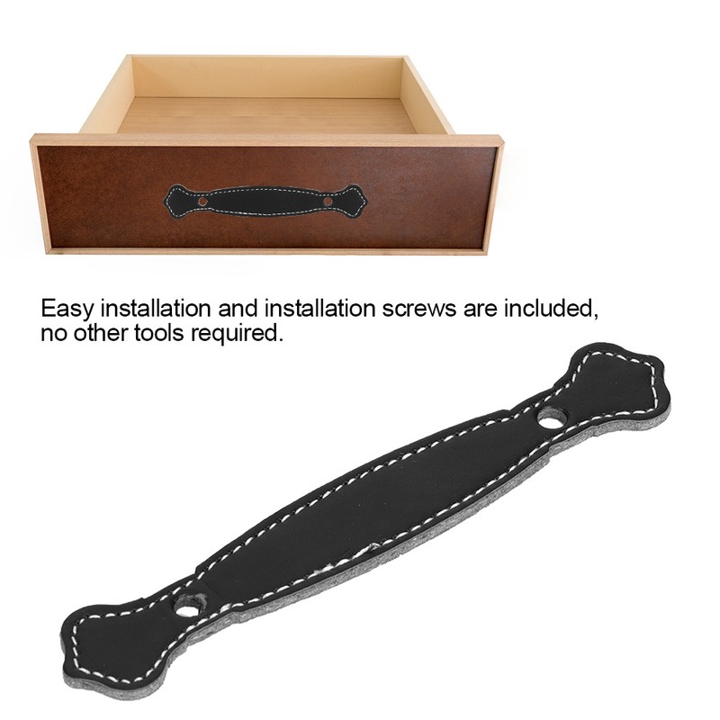 Leather Door Pulls Handles for Cabinet Kitchen Cupboard Furniture Handles