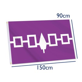 Six Nations Iroquois People Flag,3x5 FT Iroquois Flag,36x60 Inch Large Digitial Double-Printed Durable 150D Thick Polyester Decorations with 2 Brass Grommet