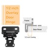 uxcell 20 Pcs Cabinet Hinges for Kitchen Cabinet Door, 1/2"