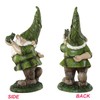 Topadorn Resin Gnome Statue - Outdoor Garden Decorative Frog Statuary
