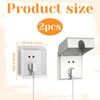 2Pcs Socket Cover Box,Plug Socket Cover,Single Socket Cover,Plug Socket Covers