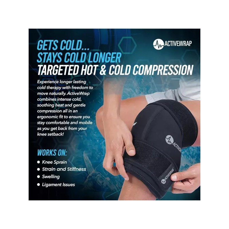 AW ACTIVEWRAP 액티브랩 무릎 스팩 젤 패드 2개 PT 설계의