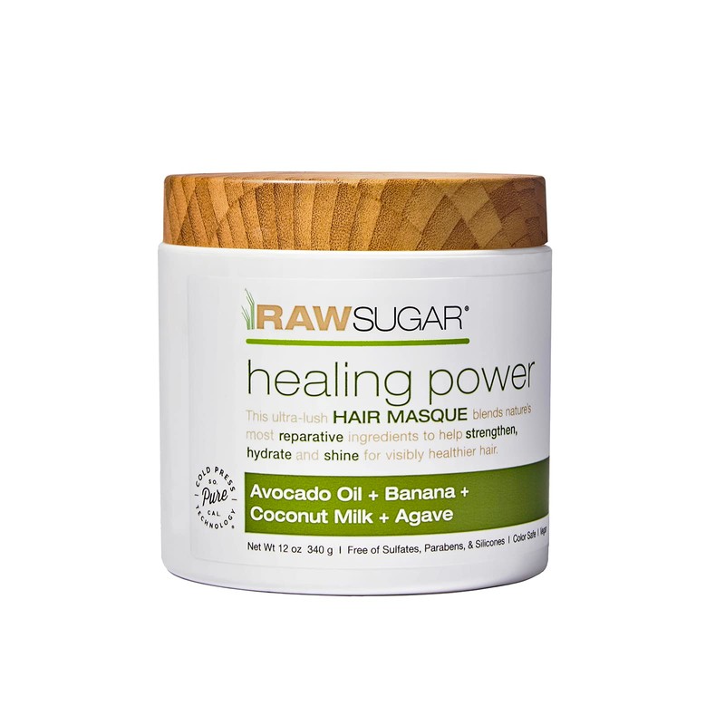 RAW SUGAR, Healing Power, Mascarilla Reparadora para Cabello, con Aceite