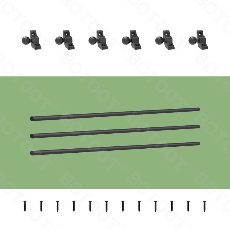 Stair rods for Carpets up to 28/32/36 inches Width Minimalist