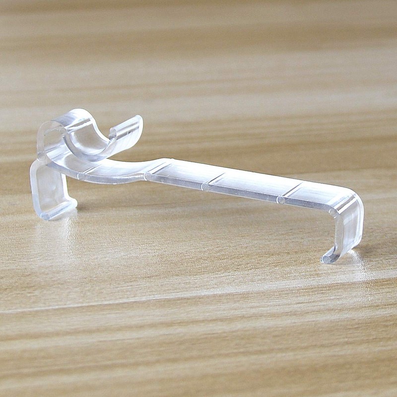 Valance Clips 6pcs 2-1/2'' Window Blinds Hidden Clip Clear Plastic