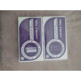 Miss Cherry Tip Cuadrado Largo 400 Piezas Long Bamboo #13 Uñas Acrilico