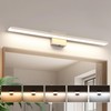 JUSHENG Brushed Nickel Vanity Lights for Bathroom Light Fixtures 5CCT