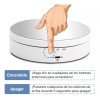 Nierbo Base Giratoria Eléctrica De 3 Velocidades,espejo,soporta 3kg