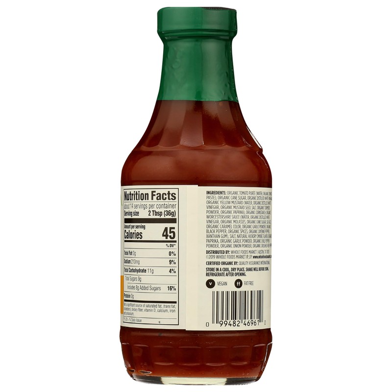 365 by Whole Foods Market, Organic Memphis Madness Barbecue Sauce,