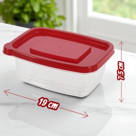 MIJOMA Frischhaltedosen Set 6-teilig – BPA-frei, stapelbar & mikrowellengeeignet – Vorratsdosen Kunststoff luftdicht für Küche & Meal Prep (1130 ml)
