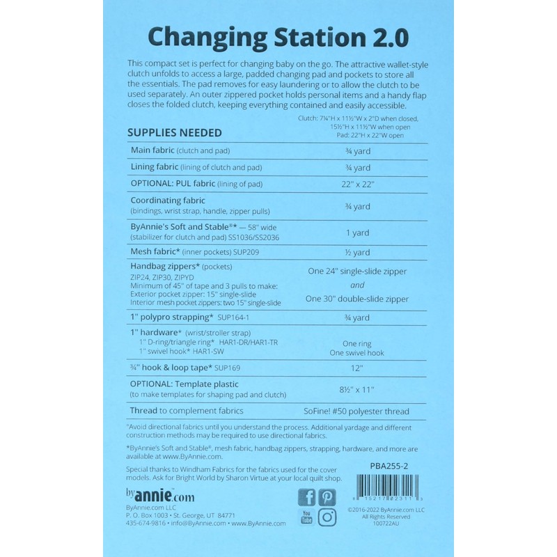 By Annie Changing Station 2.0 Pattern, Multi