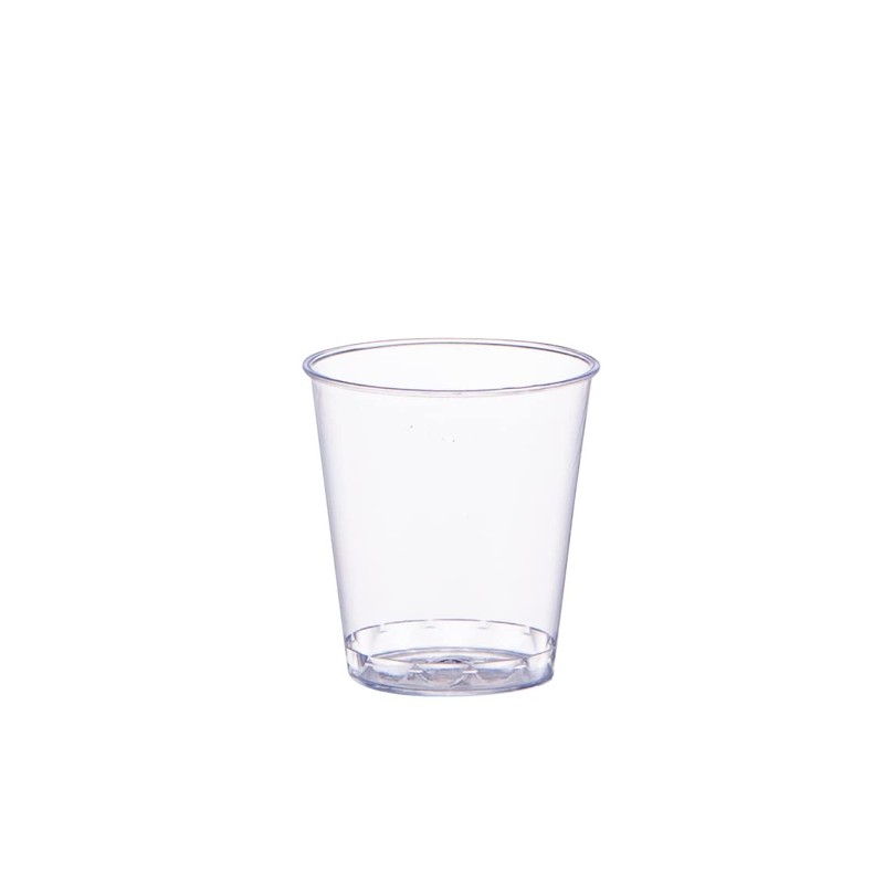 SETUP Clear Hard Plastic Shot Glasses [1 oz. - 100