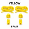 Elastic No-Tie Shoelaces with Button Lock – Stretch Round Laces