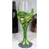 Bohemian Absinthe La Fee Verte Skull With Green Gem And
