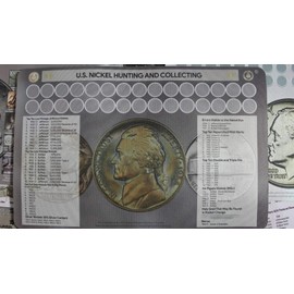 U.S. Nickel Hunting and Collecting 11" x 17" Coin Roll Rubber and Cloth Mat