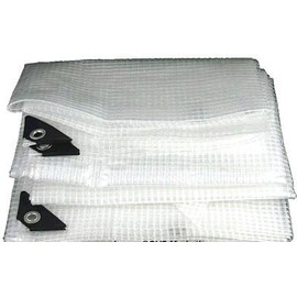 15' X 30' Clear Heavy Duty -14 mil- Poly TARP, Nursery/Greenhouse/Garden (Finished Size Approx. 14'6" x 29'6")