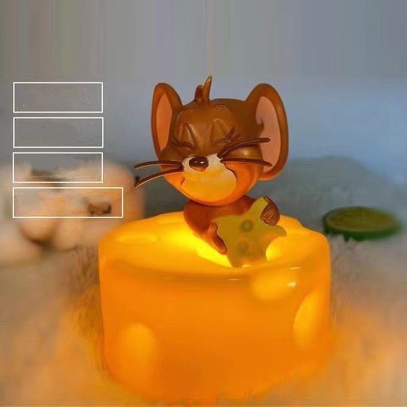 Night Lamp Desk Light LED Cheese Design Yellow Lighting 2W