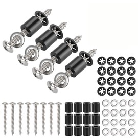 HanTof 43 Set (172Pcs) Pegboard Mounting spacers and Screws Kit, Peg Boards Installation Hardware Accessories. Include Sturdy Screws, Spacers,Washers and Lock Clips for 1/8 Inch and 1/4 Inch Pegboard