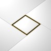 Bernkot Square Shower Drain 8", Brushed Gold Floor Drain with