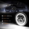 Unbranded Pair For Suzuki Samurai SJ410 DOT 7"inch LED Round