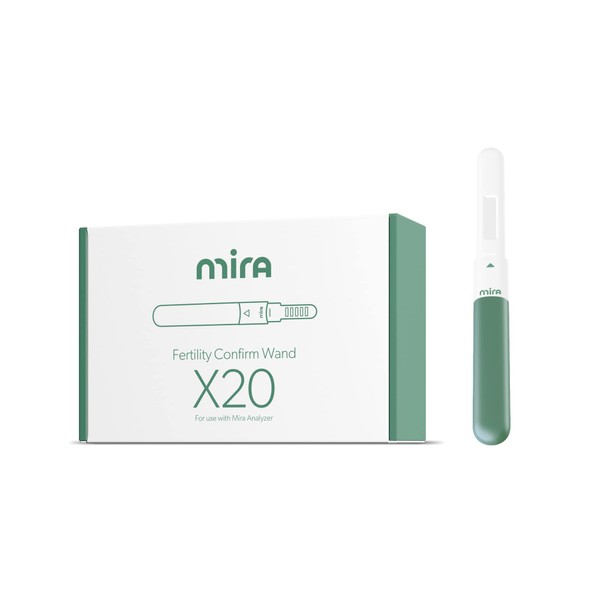 Mira Fertility Confirm Wands, 20 Ovulation Test Sticks for Women, Easy to Use with Digital Mira Ovulation Tracker, Monitor PdG at Home, Modern Ovulation Predictor Kit with Individual Strips