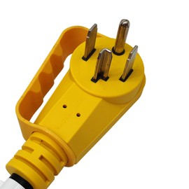 Parkworld 64330 EV Extension Cord, Dryer 4-Prong NEMA 14-30 Flat Extension Cord, EV 14-30P to 14-30R, 30A, 125V/250V, 7500W (15FT)