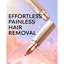 VG VOGCREST Facial Hair Removal: 2 in 1 Convenient Face Shaver - An Efficient Beauty Tool for Women Aged 18 to 30 - For Daily Home Use and Travel - Suitable for Face/Eyebrows/Peach Fuzz/Lips