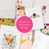 Lola Design - Large Spiral Notebook Organiser, Botanical Hummingbird Design