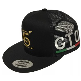 Unbranded EL FANTASMA Y SU 45 MEXICO GUANAJUATO HAT 2 LOGOS BLACK MESH TRUCKER SNAP BACK