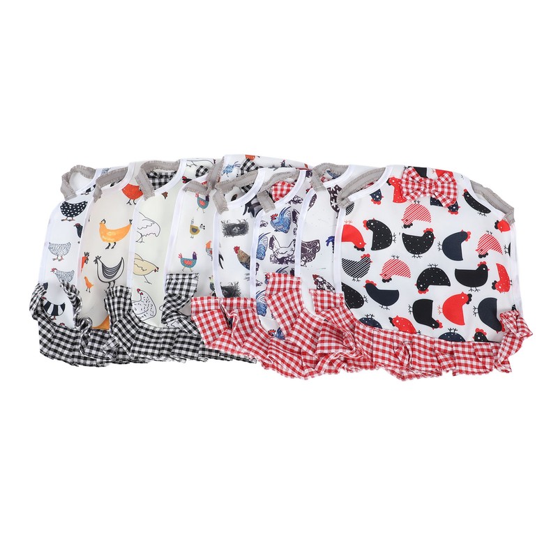 8 Pcs Chicken Saddle for Hens Wing Back Protector Elastic