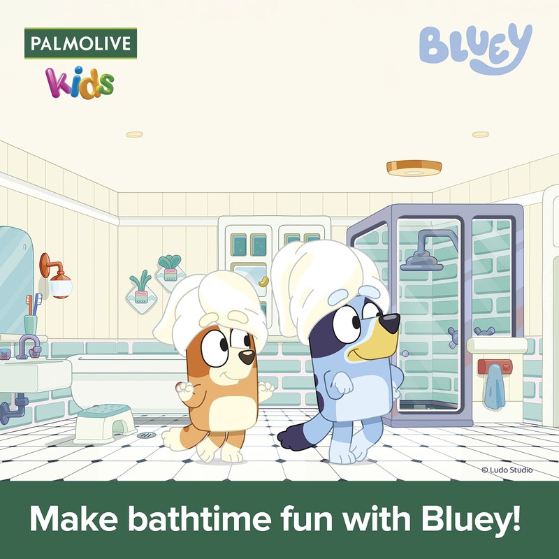 Palmolive 3 in 1 Kids Bluey Shampoo, Conditioner & Body