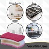 Non-Scratch Scrub Sponge with A Comfortable Grip, Heavy Duty Duel