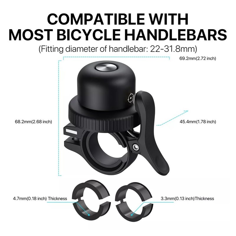 Maplin MiLi MiBell Bicycle E-Scooter Bell Item Locator Apple"Find My"