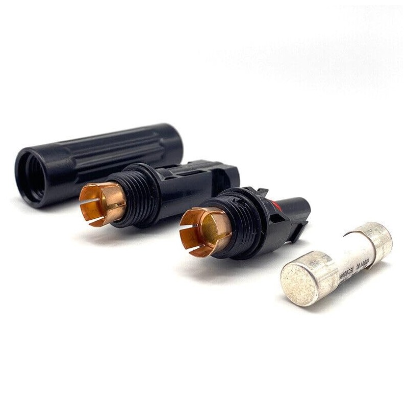 In-line Fuse Holder Solar Panel Cable PV Connector (1Pcs 20A